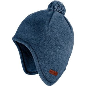 maximo Kids Mini-Mütze Fleece Ohrenklappen und Pompon Muts (Kinderen |blauw)