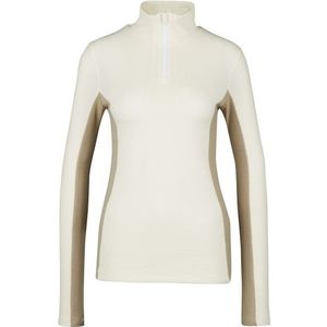 We Norwegians Womens Tryvann Colblock Zipup Merino-ondergoed (Dames |wit/beige)