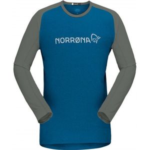 Norrona Fjora Equaliser Lightweight Long Sleeve Fietsshirt (Heren |blauw)