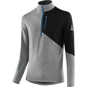Löffler Midlayer Block Transtex Merino Merinolongsleeve (Heren |grijs)