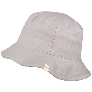 CAPO Linen Bucket Hat Hoed (grijs)