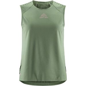 Craft Womens Pro Trail Singlet Top (Dames |groen/olijfgroen)