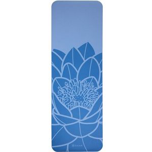 GAIAM Fitness Mat 10 mm Printed Yogamat (blauw)