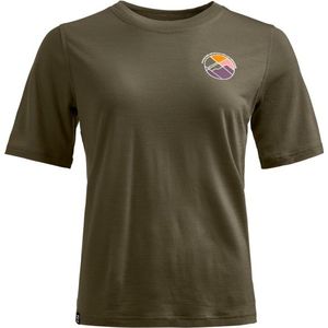 Ortovox - 140 Cool Round Landscape - TShirt - Dark Wild Herbs - Merinoshirt