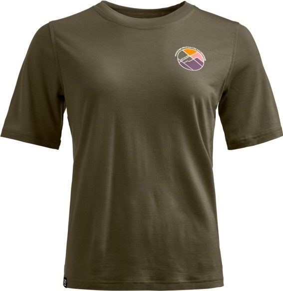 Ortovox - 140 Cool Round Landscape - TShirt - Dark Wild Herbs - Merinoshirt
