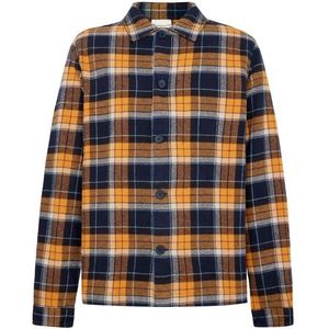 KnowledgeCotton Apparel - Big Checked Heavy Flannel - Overhemd - Bruin