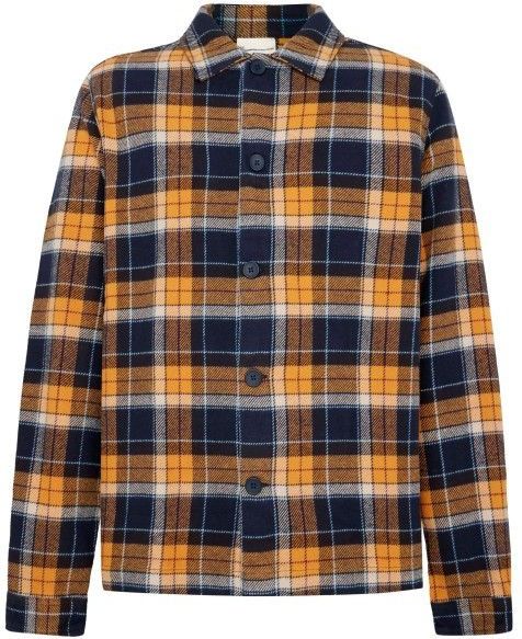 KnowledgeCotton Apparel - Big Checked Heavy Flannel - Overhemd - Bruin