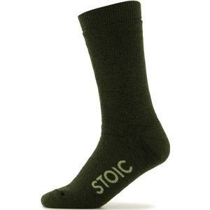 Stoic Merino Warmwool Medium Merinosokken (olijfgroen)