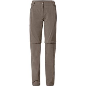 Vaude Womens Farley Stretch Zip Off T-Zip Pants II Trekkingbroek (Dames |grijs/bruin)