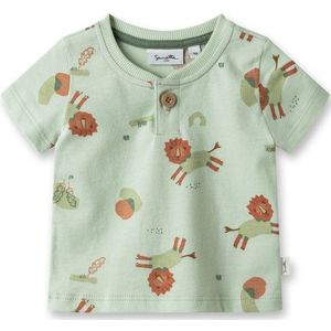 Sanetta Pure Baby Boys LT 2 T-Shirt with Button T-shirt (Kinderen |groen)
