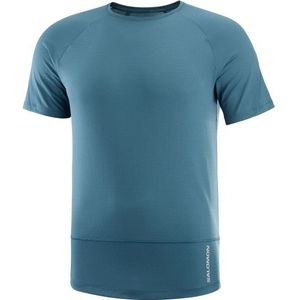 Salomon Cross Run S/S Tee Hardloopshirt (Heren |blauw)