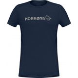 Norrona Womens Falketind Equaliser Merino T-Shirt Merinoshirt (Dames |blauw)