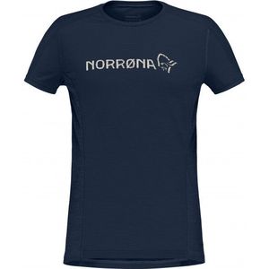 Norrona Womens Falketind Equaliser Merino T-Shirt Merinoshirt (Dames |blauw)