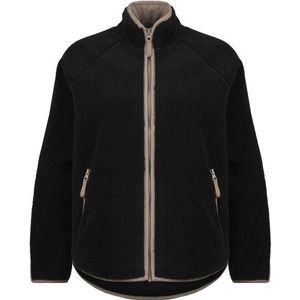 Stoic Womens MerinoHighPile357 VallsboSt Jacket Fleecevest (Dames |zwart)