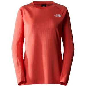 The North Face Womens Summit Pro 120 Crew Sportshirt (Dames |rood)