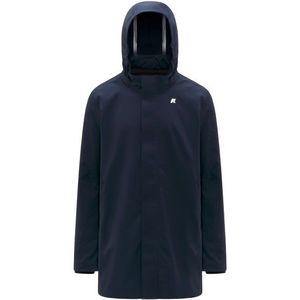K-Way - Duke Bonded Parka - Heren Mantel - Blauw - 3-laags Nylon - Waterdicht