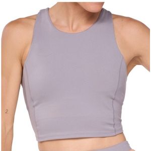 HOKA Womens Elaro Crop Bra Sportbeha (Dames |purper)