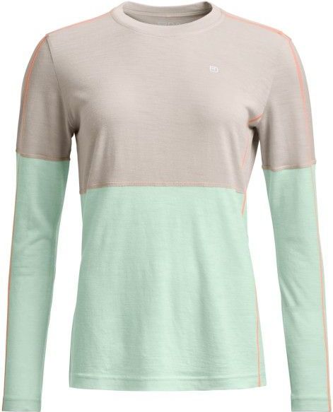 Ortovox Womens 185 RockNWool Long Sleeve Merino-ondergoed (Dames |groen)