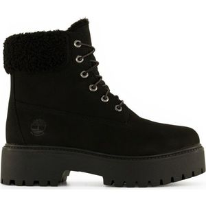 Timberland Womens Stone Street Mid Warm Lined WP Boot Winterschoenen (Dames |zwart |waterdicht)