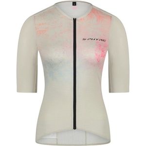 Shimano Womens S-Phyre Leggera Short Sleeve Jersey Fietsshirt (Dames |grijs/beige)