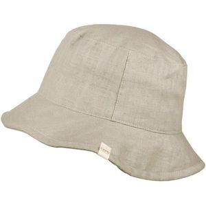 CAPO Linen Bucket Hat Hoed (beige/grijs)