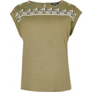 Sherpa Womens Tharu S/S Top Blouse (Dames |beige)