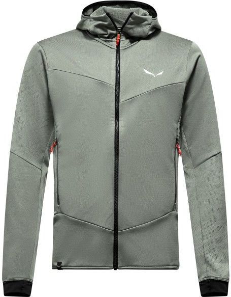 Sella Crevasse - Herenhoodie - Groen - Polarlite Fleece