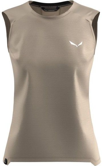 Salewa - Puez Alpine Merino Hybrid - Tanktop - Beige/Grijs