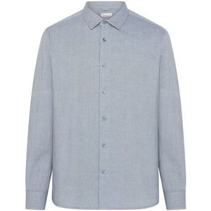 KnowledgeCotton Apparel Regular Fit Light Twill Shirt Overhemd (Heren |grijs)
