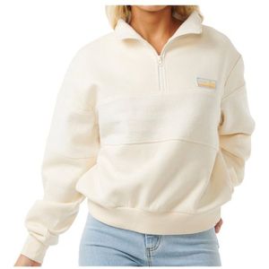 Rip Curl Womens Fortaleza Half Zip Fleece Fleecetrui (Dames |beige/wit)