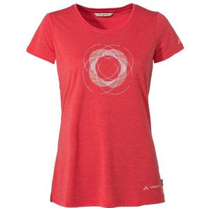 Vaude Womens Skomer Print T-Shirt II Sportshirt (Dames |rood)