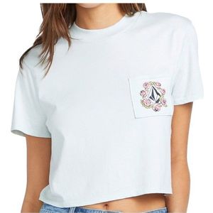 Volcom Womens Pocket Dial Tee T-shirt (Dames |wit)