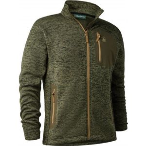 Deerhunter Sarek Knitted Jacket Fleecevest (Heren |olijfgroen)