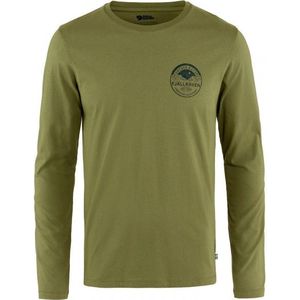 Fjällräven - Forever Nature Badge L/S T-Shirt - Olijfgroen - Longsleeve
