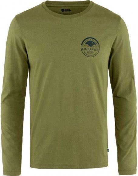 Fjällräven - Forever Nature Badge L/S T-Shirt - Olijfgroen - Longsleeve