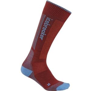 Icebreaker Womens Merino Ski+ Medium OTC Skisokken (Dames |rood)