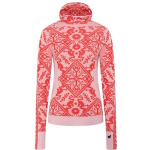 Kari Traa - Saga Hood - Merino-ondergoed - Roze/Rood