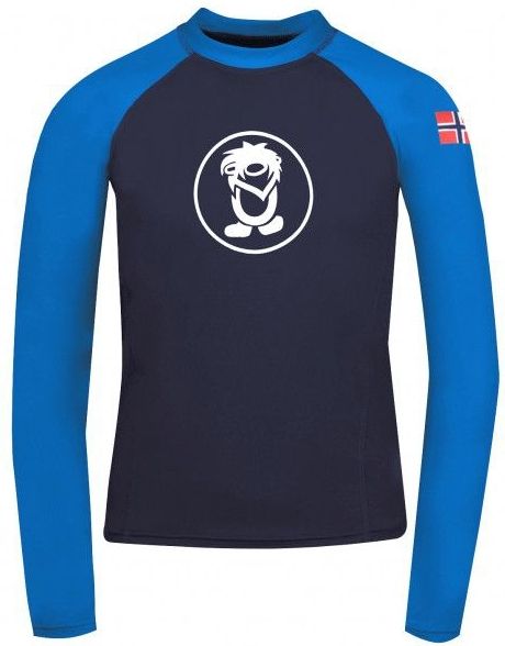 Kvalvika - Longsleeve - Blauw - Polyester - UV-bescherming 50+