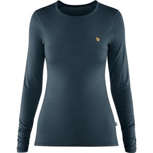 Fjällräven Womens Bergtagen Thinwool L/S Merino-ondergoed (Dames |blauw)