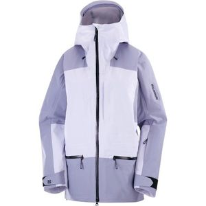 Salomon - Absolute 3L Jkt W - Dames Ski Jas - Cosmic Sky/Blue Granite - Grijs