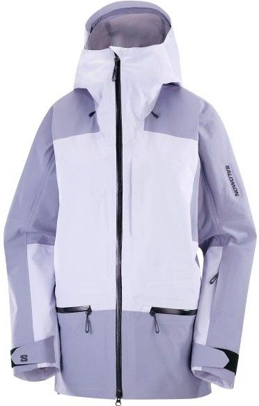 Salomon - Absolute 3L Jkt W - Dames Ski Jas - Cosmic Sky/Blue Granite - Grijs