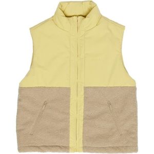 Mazine - Fabric Blocking Vest - Fleecebodywarmer - Beige