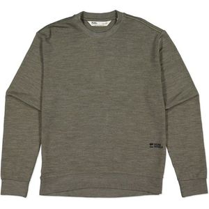 Mons Royale Womens Horizon Merino Crew Merinotrui (Dames |grijs)