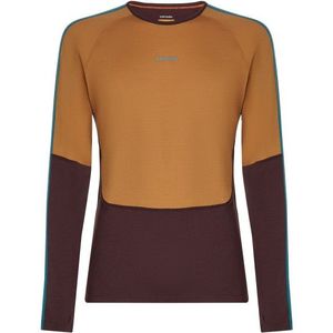Icebreaker - Merino 200 Oasis+ L/S Crewe - Merino-ondergoed - Bruin