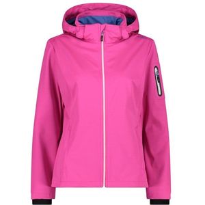 CMP Womens Light Softshell Jacket Zip Hood Softshelljack (Dames |roze)