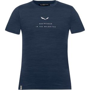 Salewa - Kids Eagle Dry S/S Tee K - T-shirt - Blauw - Stretch, Ultralicht, 95% Polyester, 5% Elastaan