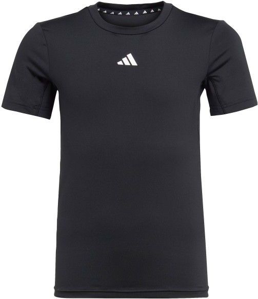 adidas - Techfit Tee - Sportshirt - Zwart/Grijs