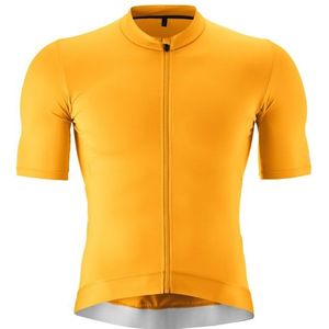Fiets - Trui - Goudkleur - Korte Mouwen - Slim Fit - Polyester/Elastaan
