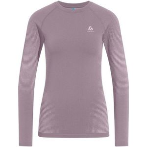 Odlo Womens BL Top Crew Neck L/S Performance Warm Eco Synthetisch ondergoed (Dames |roze)