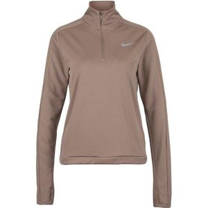 Nike Womens Dri-FIT Pacer 1/4 Zip Sportshirt (Dames |bruin)
